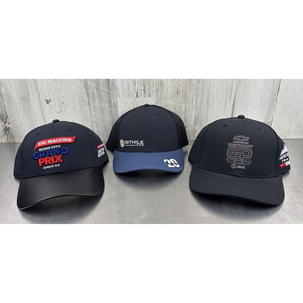 New Lot Of 3 INDY CAR Indy 500 NASCAR Racing Hats Caps Hat Cap